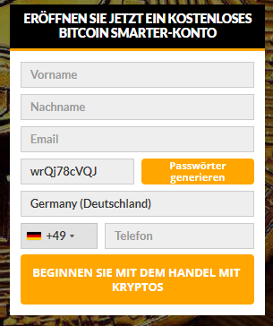 Bitcoin smarter Registrierung